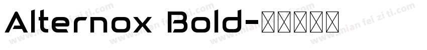 Alternox Bold字体转换